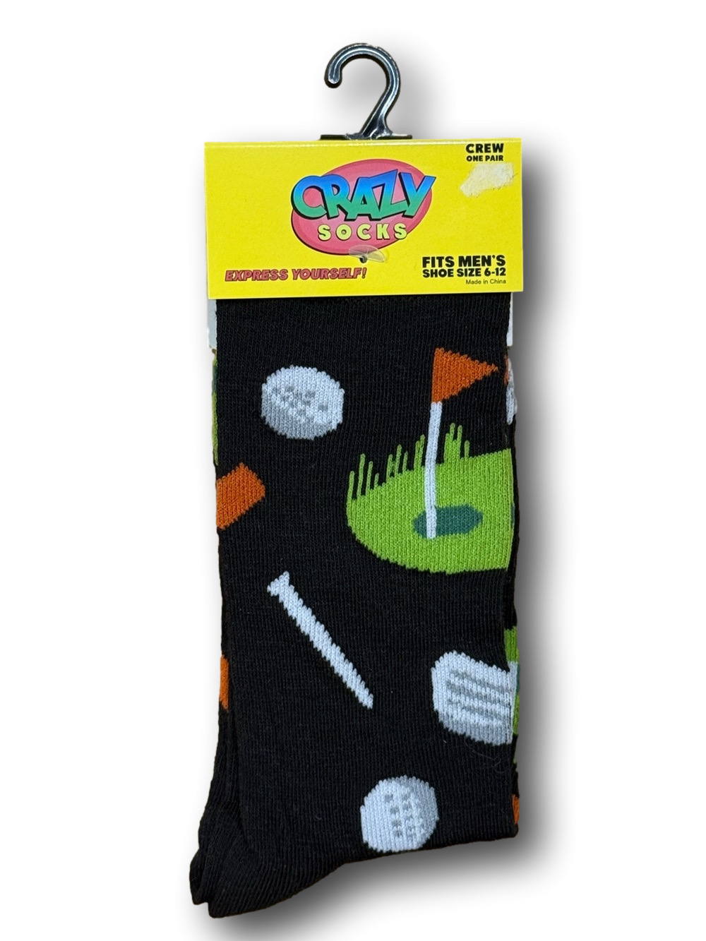 3/$18 Golf Funny Novelty Crew Socks - NWT